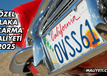 Özel Plaka Çıkarma Maliyeti 2025