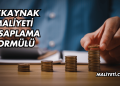 Özkaynak Maliyeti Hesaplama Formülü