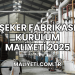Şeker Fabrikası Kurulum Maliyeti 2025