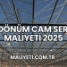 1 Dönüm Cam Sera Maliyeti 2025