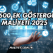 3600 Ek Gösterge Maliyeti 2025