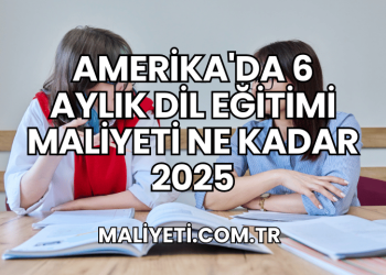Amerika'da 6 Aylık Dil Eğitimi Maliyeti Ne Kadar 2025