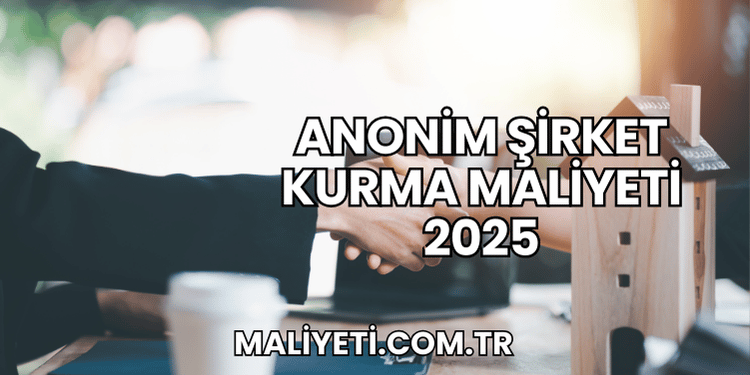 Anonim Şirket Kurma Maliyeti 2025