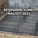 Betonarme Kümes Maliyeti 2025