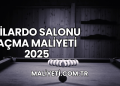 Bilardo Salonu Açma Maliyeti 2025