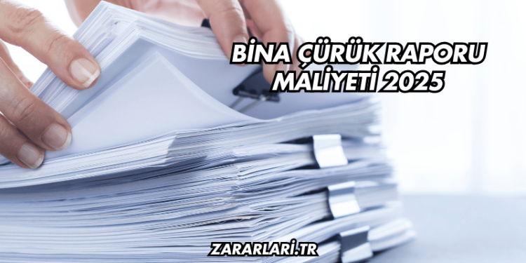 Bina Çürük Raporu Maliyeti 2025