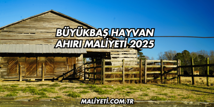 Büyükbaş Hayvan Ahırı Maliyeti 2025