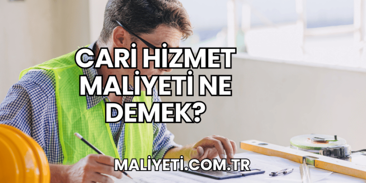 Cari Hizmet Maliyeti Ne Demek?