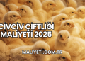 Civciv Çiftliği Maliyeti 2025