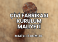 Çivi Fabrikası Kurulum Maliyeti