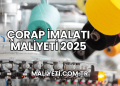 Çorap İmalatı Maliyeti 2025