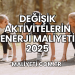 Değişik Aktivitelerin Enerji Maliyeti 2025