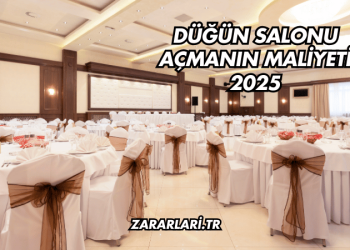 Düğün Salonu Açmanın Maliyeti 2025