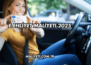 E Ehliyet Maliyeti 2025