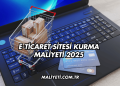 E-Ticaret Sitesi Kurma Maliyeti 2025