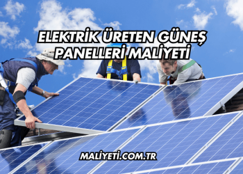 Elektrik Üreten Güneş Panelleri Maliyeti