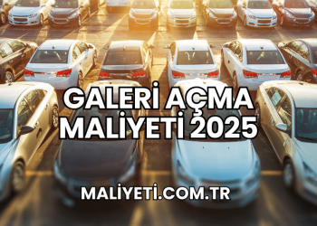 Galeri Açma Maliyeti 2025