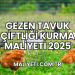 Gezen Tavuk Çiftliği Kurma Maliyeti 2025
