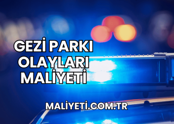 Gezi Parkı Olayları Maliyeti