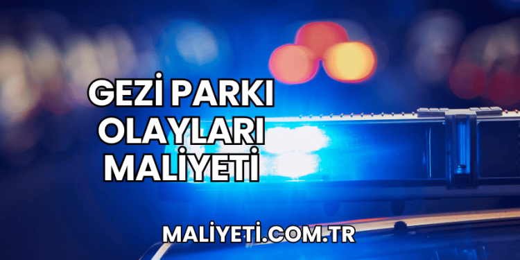 Gezi Parkı Olayları Maliyeti