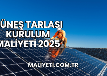Güneş Tarlası Kurulum Maliyeti 2025