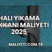 Halı Yıkama Dükkanı Maliyeti 2025