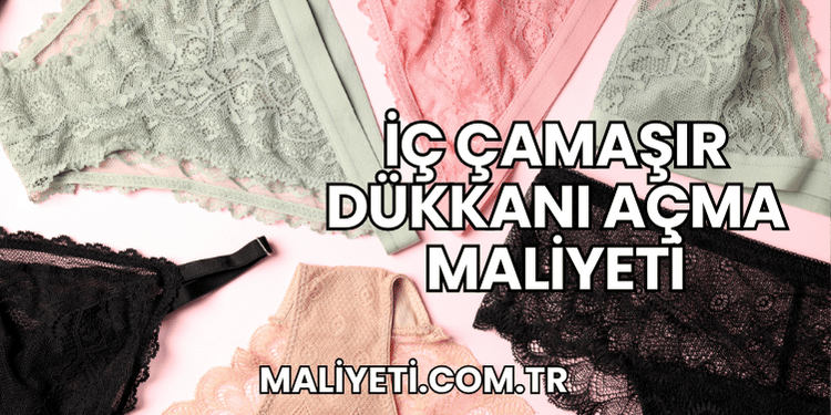 İç Çamaşır Dükkanı Açma Maliyeti