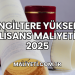 İngiltere Yüksek Lisans Maliyeti 2025