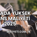 Kanada Yüksek Lisans Maliyeti 2025