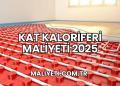 Kat Kaloriferi Maliyeti 2025