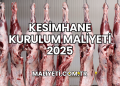 Kesimhane Kurulum Maliyeti 2025