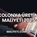 Kolonya Üretim Maliyeti 2025