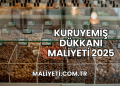 Kuruyemiş Dükkanı Maliyeti 2025