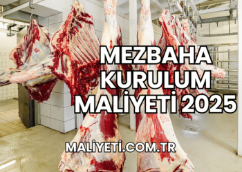 Mezbaha Kurulum Maliyeti 2025