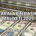 Paraların Basım Maliyeti 2025