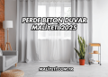 Perde Beton Duvar Maliyeti 2025