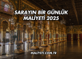 Sarayın Bir Günlük Maliyeti 2025