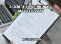 Sigorta Şirketi Kurma Maliyeti 2025