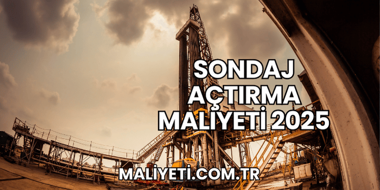 Sondaj Açtırma Maliyeti 2025