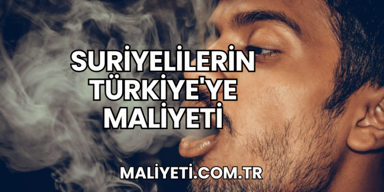 Suriyelilerin Türkiye'ye Maliyeti