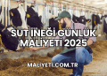Süt İneği Günlük Maliyeti 2025