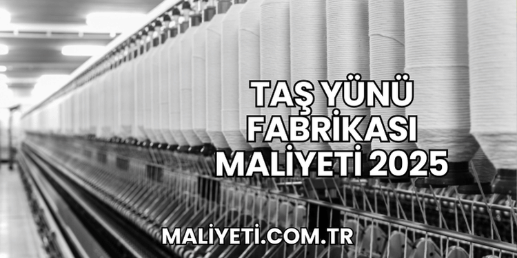 Taş Yünü Fabrikası Maliyeti 2025