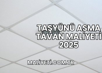 Taşyünü Asma Tavan Maliyeti 2025