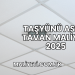 Taşyünü Asma Tavan Maliyeti 2025
