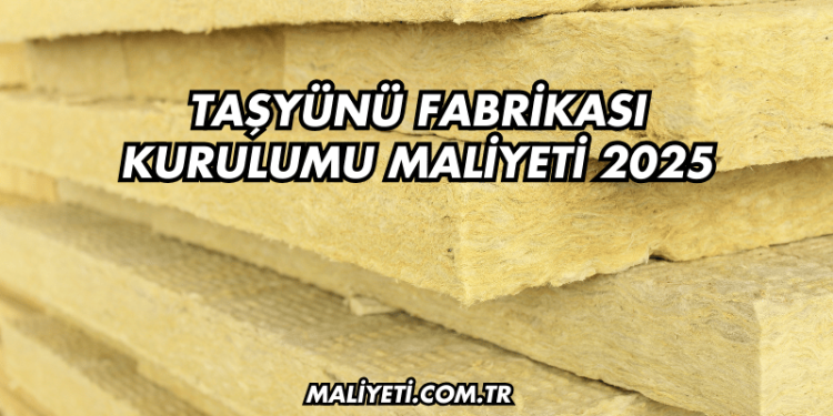 Taşyünü Fabrikası Kurulumu Maliyeti 2025