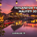 Tayland'da Yaşam Maliyeti 2025