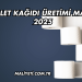 Tuvalet Kağıdı Üretimi Maliyeti 2025