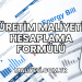Üretim Maliyeti Hesaplama Formülü