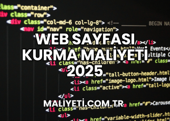 Web Sayfası Kurma Maliyeti 2025