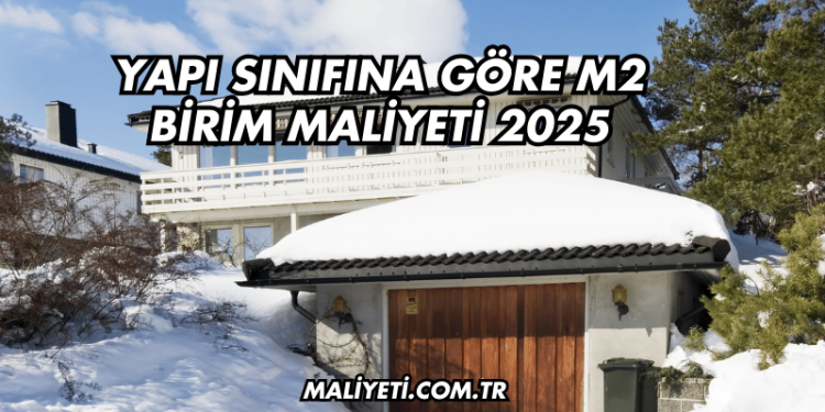 Yapı Sınıfına Göre m2 Birim Maliyeti 2025